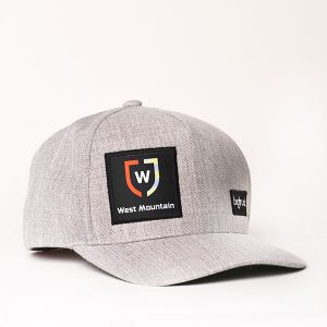 Gray Linen Logo Trucker Hat