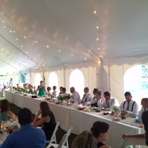 wedding reception table