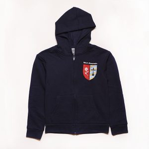 Youth Blue Logo Full Zip Hoodie