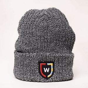 Black Marbled Beanie