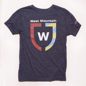 Women's Blue Crest Short Sleeve Tee