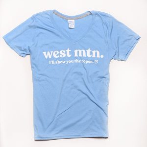 Womens V-Neck Blue