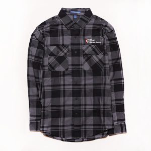 Men's Black and Gray Flannel