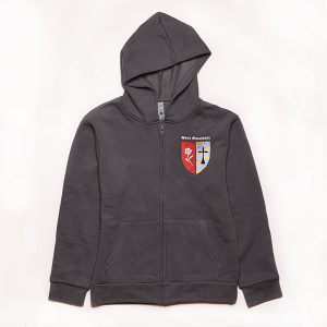 Youth Gray Full Zip Hoodie